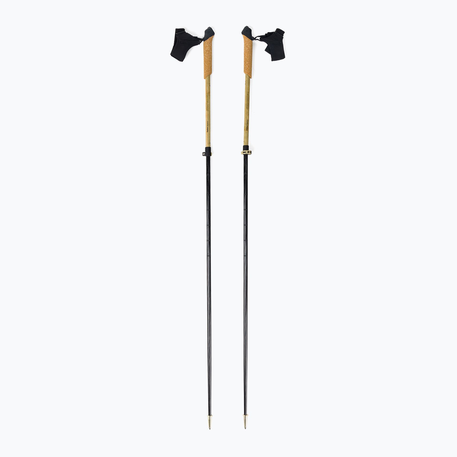 Komperdell Bayamo Carbon Vario Poles, czarny/beżowy 110-145cm 2021 Kijki 1752216-10