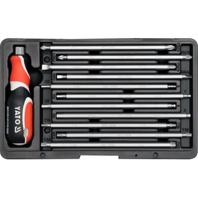 YATO wkrętak z wymiennymi końcówkami dwustronnymi SL PH PZ TROX HEX 12 części 22w1 YT-2797