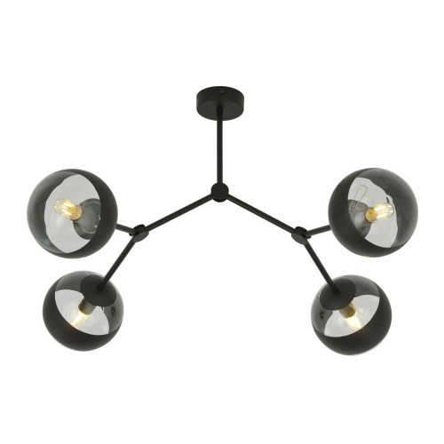 Emibig Space lampa sufitowa 4-punktowa czarna/stripe 1135/4 1135/4