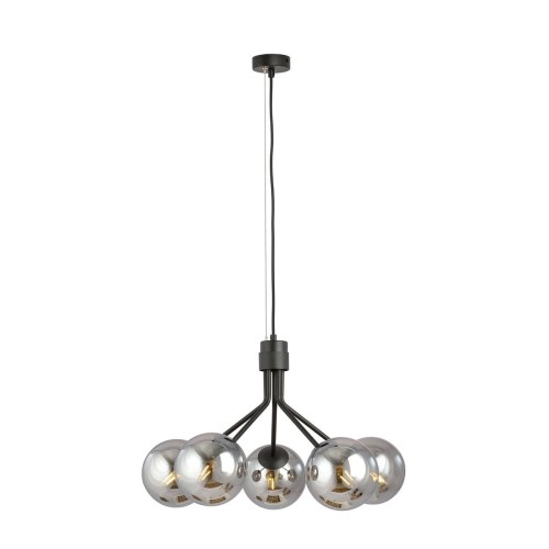 Emibig NOVA 5 BLACK/GRAFIT 1140/5 lampa wisząca design szklane klosze 1140/5