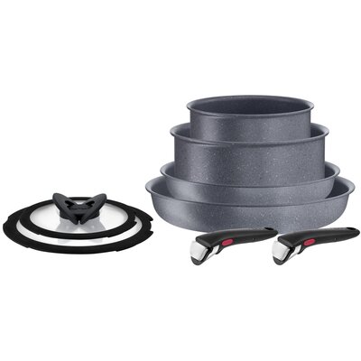 Zestaw patelni TEFAL Ingenio Natural Force L3969153 (8 elementów) 