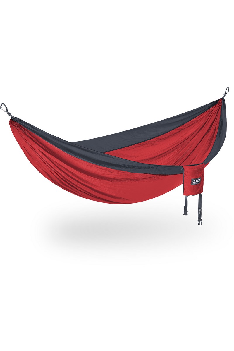 HAMAK PODWÓJNY DOUBLENEST-RED-CHARCOAL