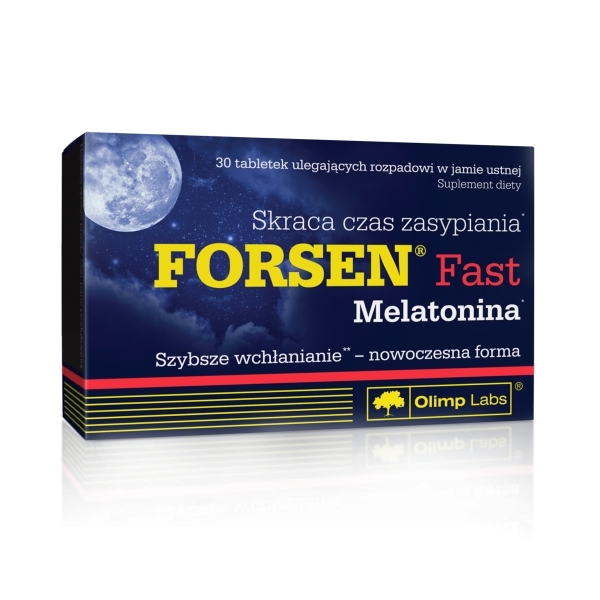 Olimp Forsen Fast Melatonina x 30tabletek ulegających rozpadowi w jamie ustnej