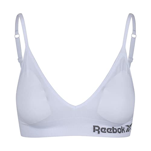 Reebok damski JUSTINE bezszwowy biustonosz, biały, średni