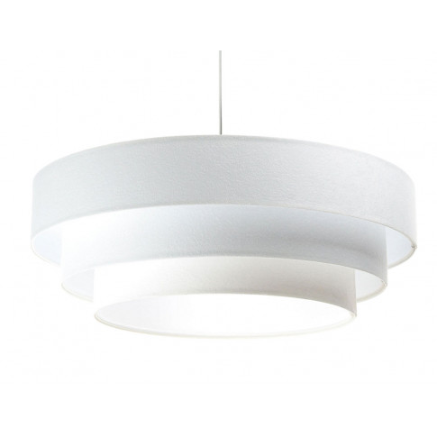 Biała skandynawska lampa wisząca welurowa - 6X S440 P0-G14