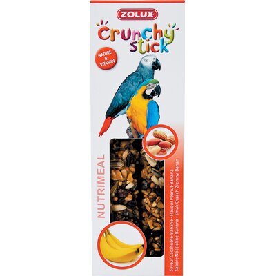 Zolux Kolba Crunchy Stick Papuga Orzech Ziemny /Banan 115G