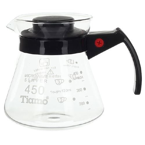 TIAMO Szklany Server Tiamo z rączką 450 ml 4715660723140