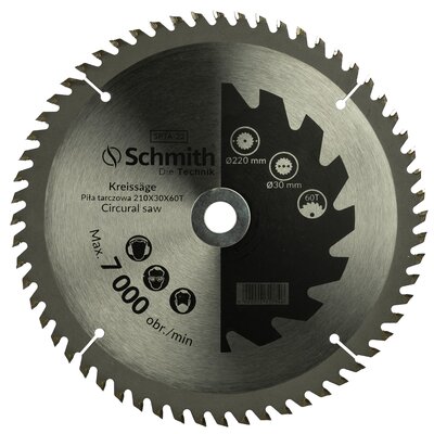 Schmith Piła Tarczowa 210x30x60t SPTA-22