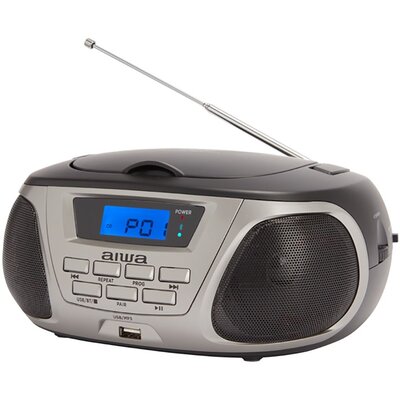 Aiwa BBTU-300BKMKII czarno-srebrny
