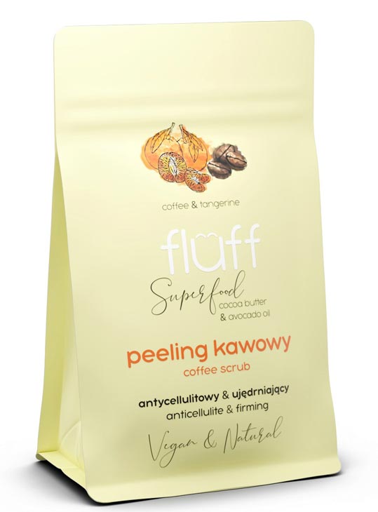 Fluff Fluff peeling do ciała kawa i mandarynka 100g