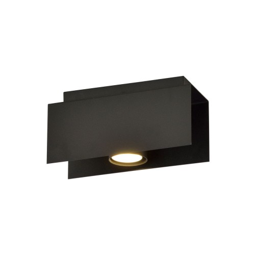 EMIBIG Lighting czarna lampa sufitowa GU10 Emibig KENNO 1 BLACK 1141/1 nowoczesne prosty spoty do sufitu 1141/1