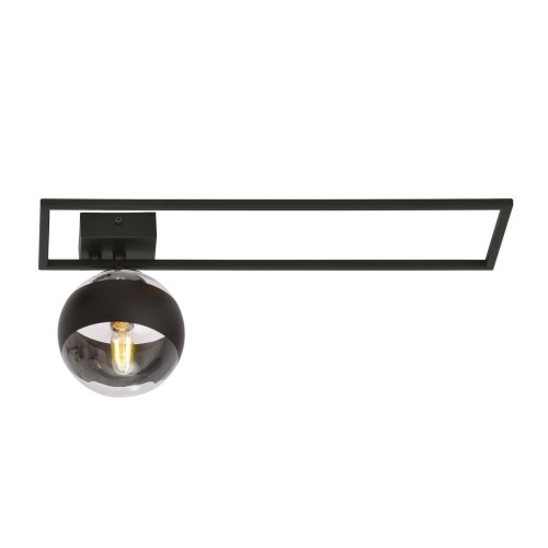 Emibig Imago 1B lampa sufitowa 1-punktowa czarna/stripe 1132/1B