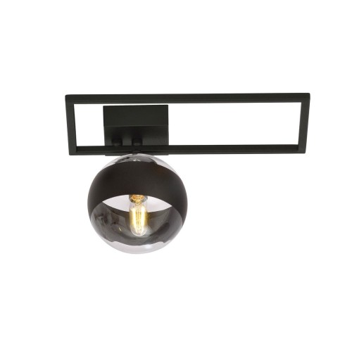 Emibig Imago 1D lampa sufitowa 1-punktowa czarna/stripe 1132/1D