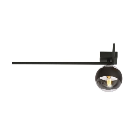 Emibig Imago 1F lampa sufitowa 1-punktowa czarna/stripe 1132/1F