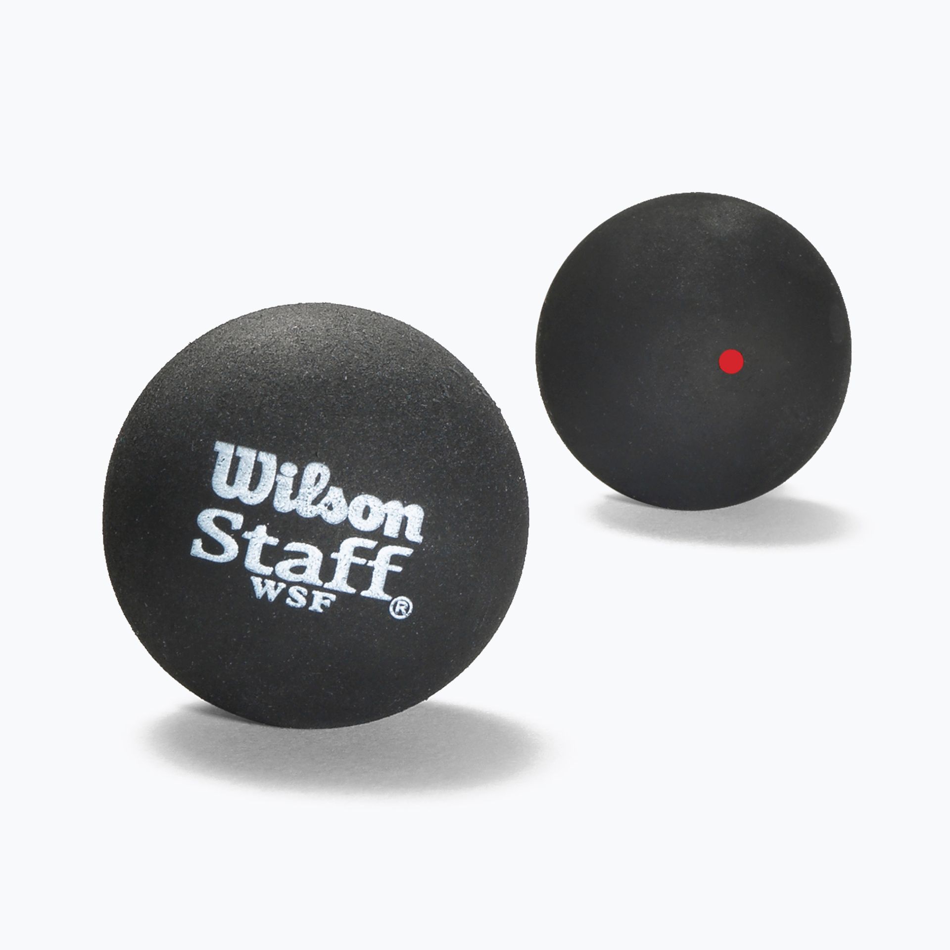 Wilson rakieta do squasha-ball, 2 sztuki, średniej prędkości, dla początkujących, czerwona kropka, Staff Premium Single Red Dot, wrt61 7700, czarny WRT617700