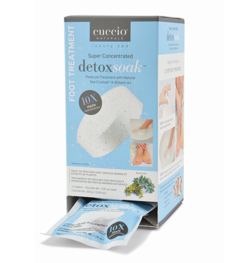 Cuccio Naturale Super koncentrat DETOX SOAK - Kryształy Morza 12 szt. | Relaks i oczyszczanie organizmu U3466