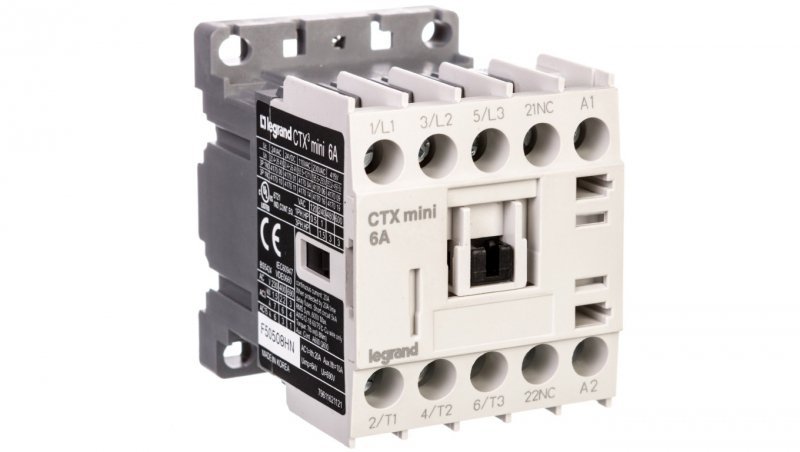 Legrand 417016 STYCZNIK CTX3 MINI 3P 6A 1NC 230V AC