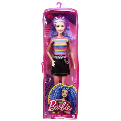 Mattel Barbie Modelka 170 Czarna spódnica i tęczowy top # z wartością produktów powyżej 89zł!