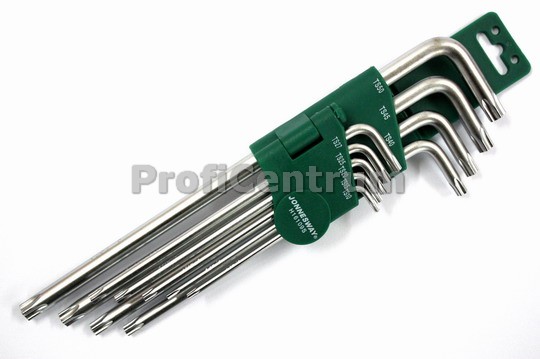Jonnesway KOMPLET 9 KLUCZY 5KĄTNYCH Torx BARDZO DŁUGICH H16109S