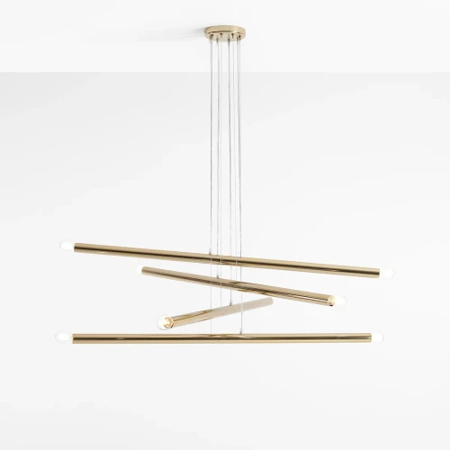 Aldex Tubo lampa wisząca 8-punktowa złota 1072P30 1072P30