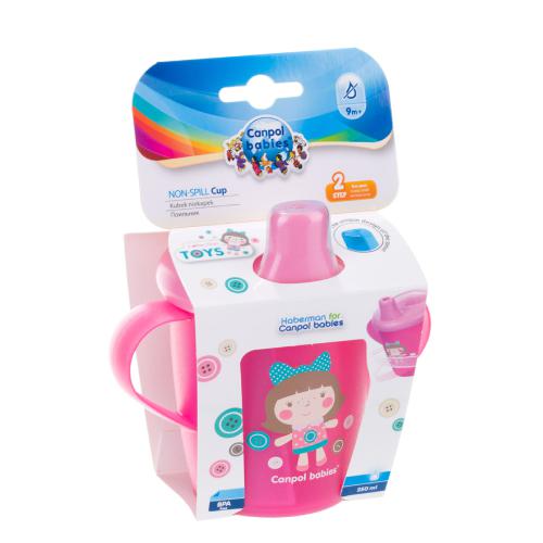 Canpol babies Canpol Kubek niekapek Anywayup Haberman 31/200 TOYS różowy 44214