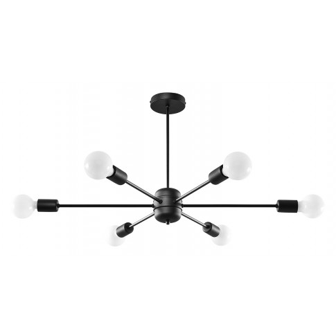 Czarny duży żyrandol industrialny - 3X S497 Z5-P86