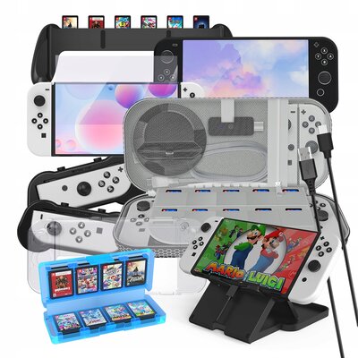 JYS Zestaw akcesoriów JYS Ns228 do Nintendo Switch Oled
