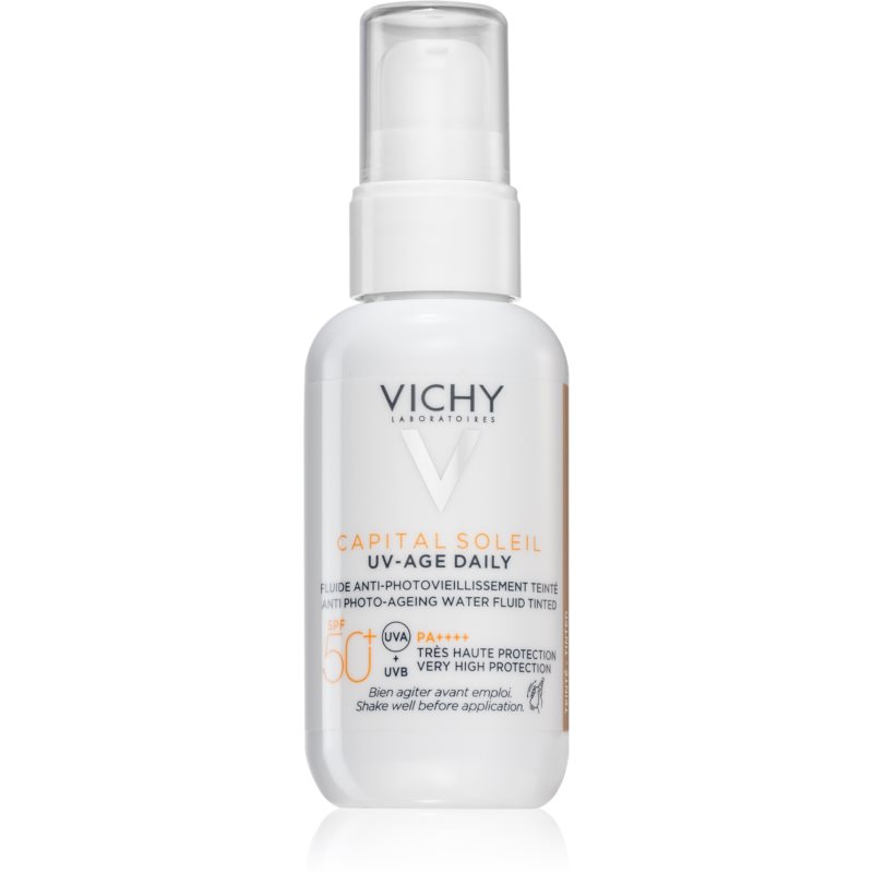 L'OREAL POLSKA LOREAL POLSKA Vichy Capital Soleil Fluid UV-Age Daily Teinte Barwiący fluid przeciw fotostarzeniu się skóry SPF 50+ 40 ml