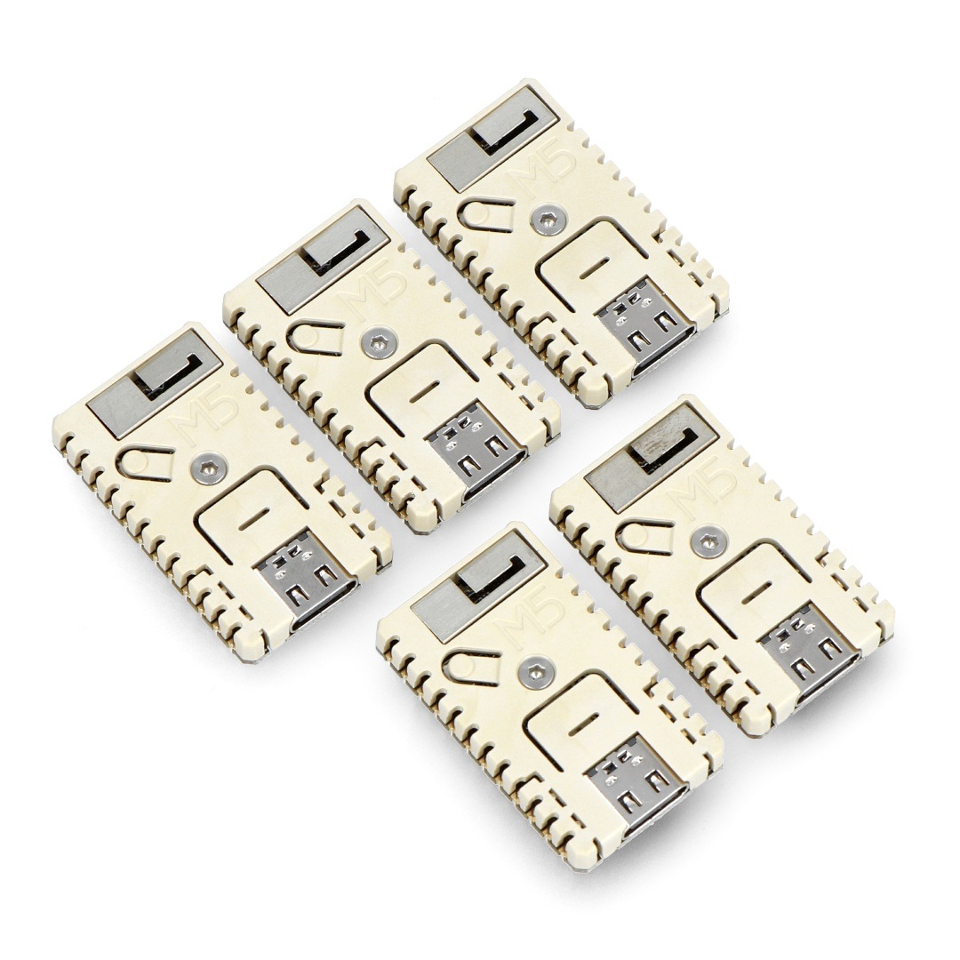 M5Stamp C3U - z mikrokontrolerem Espressif ESP32-C3 RISC-V - WiFi - 5 sztuk - M5Stack C122-B