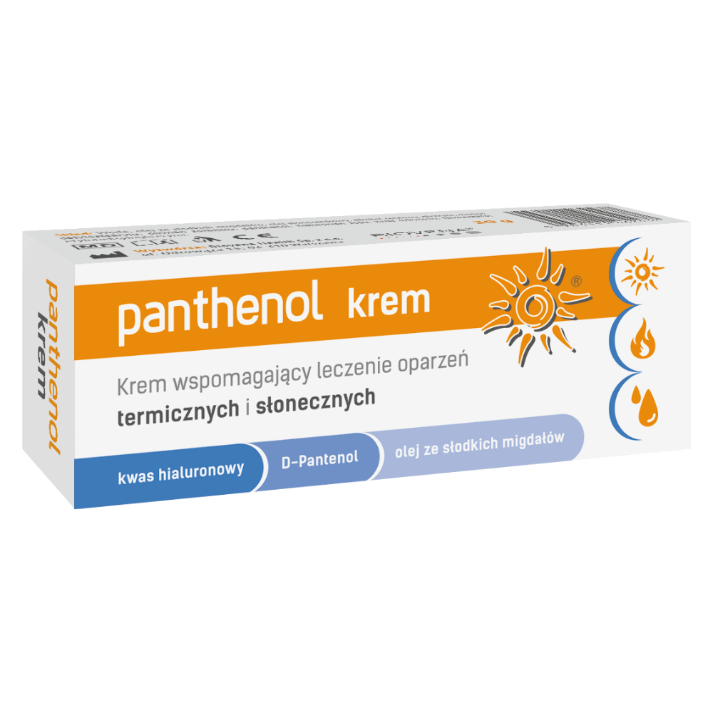 Panthenol krem łagodzący i regenerujący skórę po ekspozycji na słońce 30 g