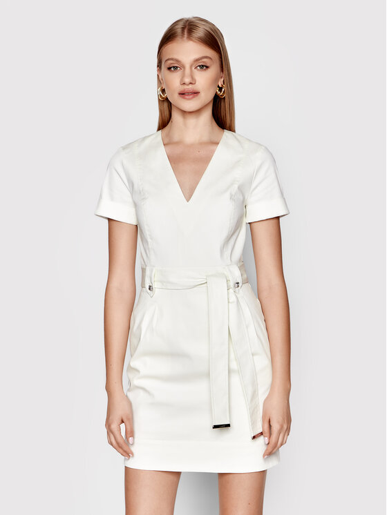 LIU JO Sukienka codzienna CA2289 TS049 Beżowy Regular Fit