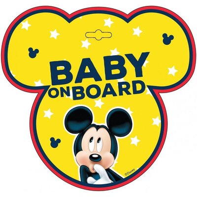 Disney Tabliczka Dziecko W Aucie Baby On Board