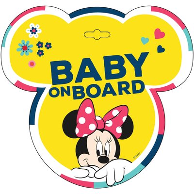 Tabliczka Baby On Board Minnie