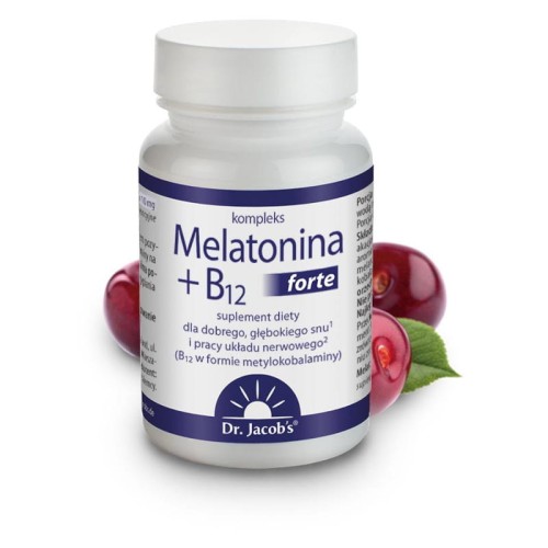 Dr JACOB'S Melatonina + B12 forte, 90tabl.