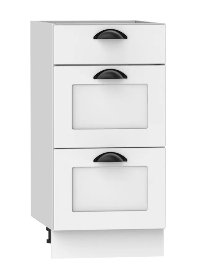 Biała szafka kuchenna dolna z szufladami B0-G22