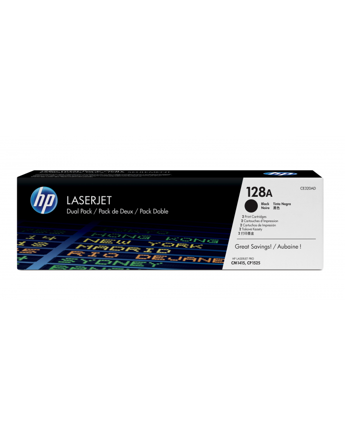DARMOWA DOSTAWA - Toner CP1525/CM1415 Czarny CE320AD Dual Pack