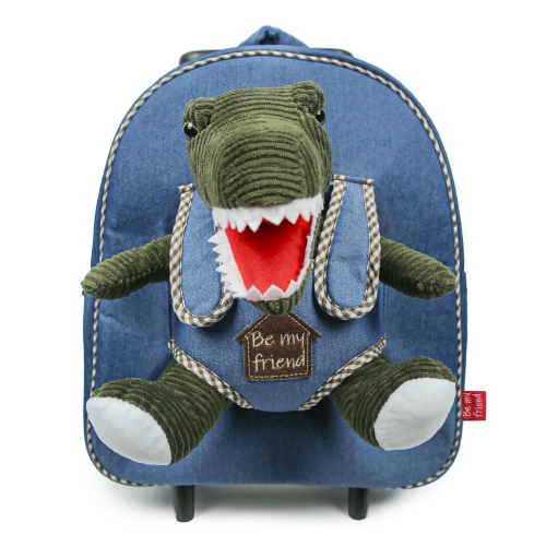 Plecak dziecięcy na kółkach z misiem 3 w 1 Perletti Toys, Crocodile