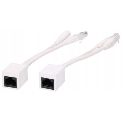 ExtraLink ExtraLink EXTRALINK 1 PORT POE INJECTOR AND SPLITTER SIMPLE POE INJECTOR WHITE CABLE 100MB ex.10031