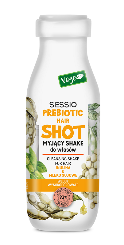 Sessio Sessio Prebiotic Shot - Myjący Shake do włosów inulina i mleko sojowe 350ml