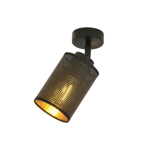 Emibig Bronx lampa sufitowa (spot) 1-punktowa czarna 1152/1