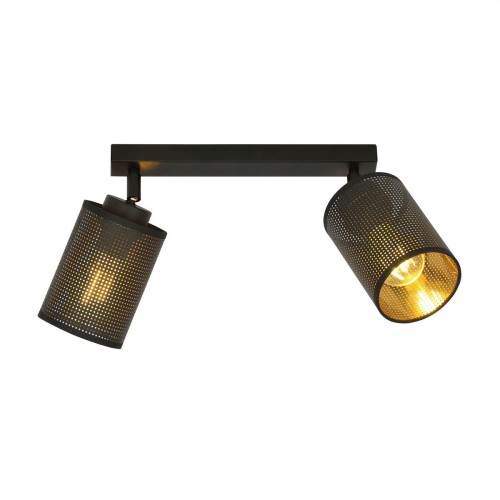 Emibig Bronx lampa sufitowa (spot) 2-punktowa czarna 1152/2