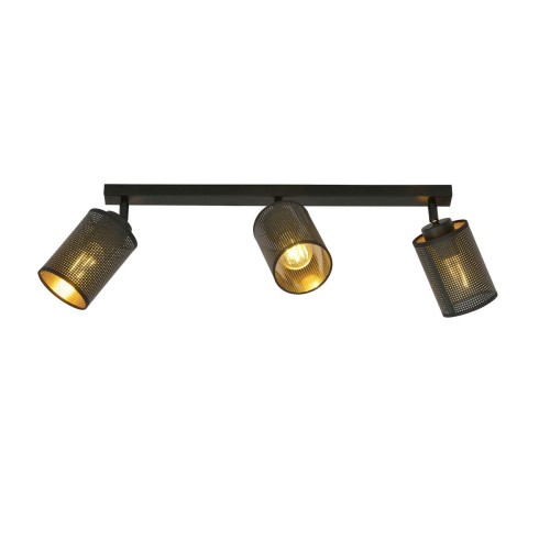 Emibig Bronx lampa sufitowa (spot) 3-punktowa czarna 1152/3