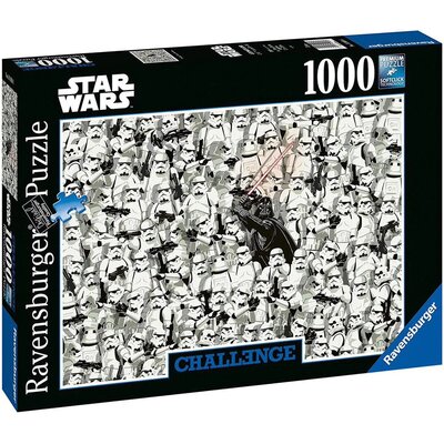 Ravensburger Puzzle 1000 części, Challenge Star Wars Darth Vader i jego klonkowie jako wymagające puzzle dla dorosłych i dzieci od 14 roku życia