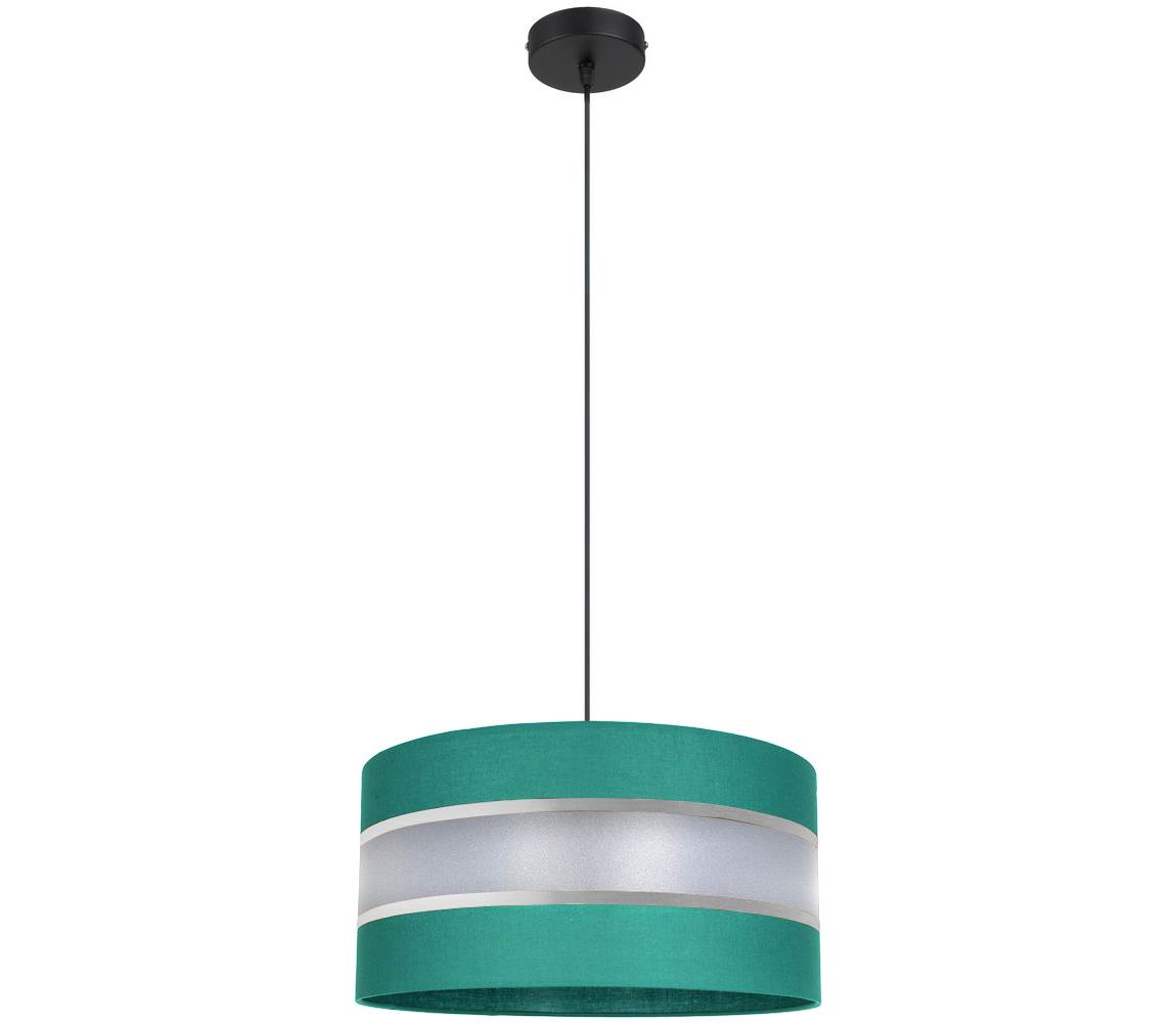 Żyrandol na lince CORAL 1xE27/60W/230V śr. 40 cm zielony