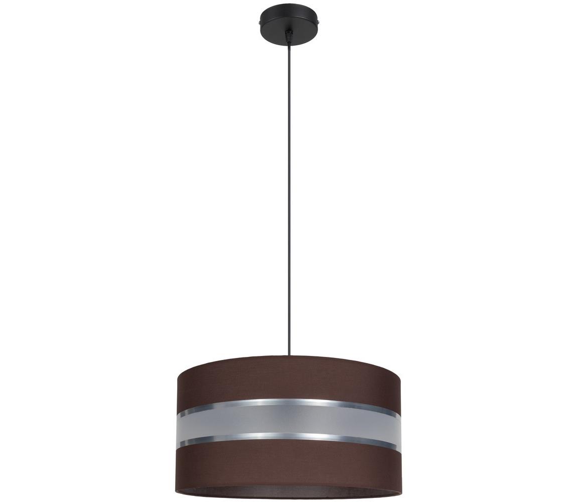 Żyrandol na lince CORAL 1xE27/60W/230V śr. 40 cm brązowy