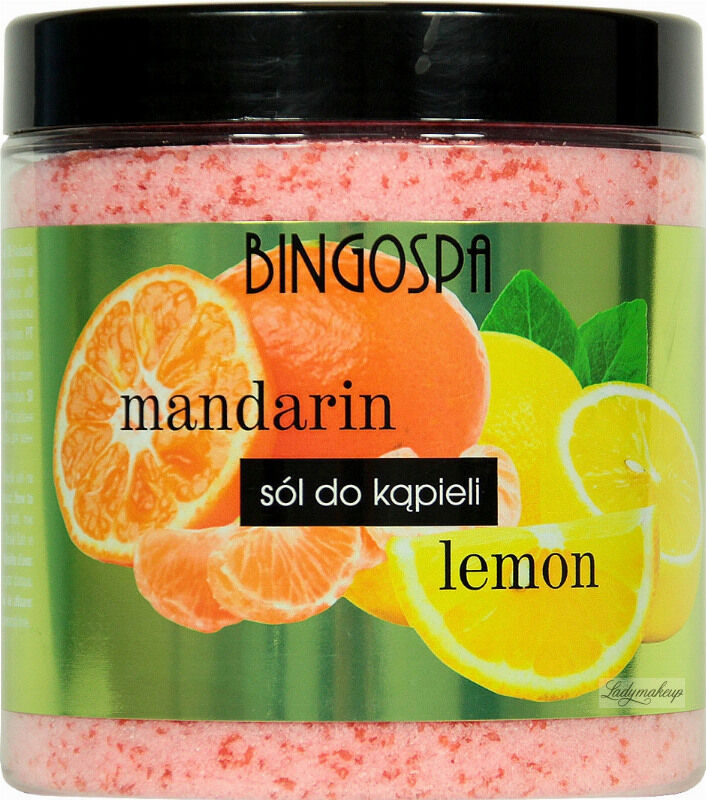 BingoSpa Mandarin and Lemon Bath Salt - Sól do kąpieli - Mandarynka i Cytryna - 900 g