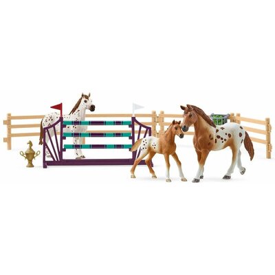Schleich SLH 42433 Zestaw treningowy koń Appaloosa