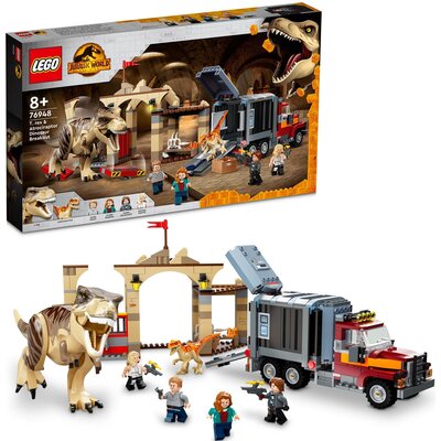 LEGO Jurassic World Ucieczka tyranozaura i atrociraptora 76948