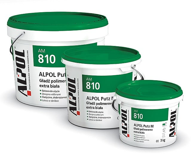 Alpol AM 810 gładź polimerowa extra biała finish 25 kg