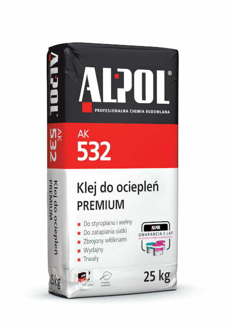 Alpol AK 532 klej do ociepleń na styropianie premium 25 kg